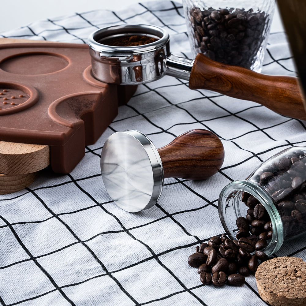 Mondo del Caffè Tamper Holzgriff Rosenholz 58 mm