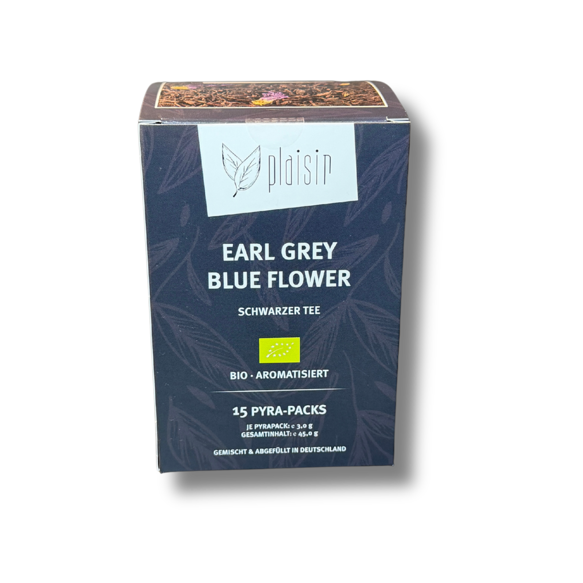Plaisir Bio Earl Grey Blue Flower Tee 15x3g Pyra