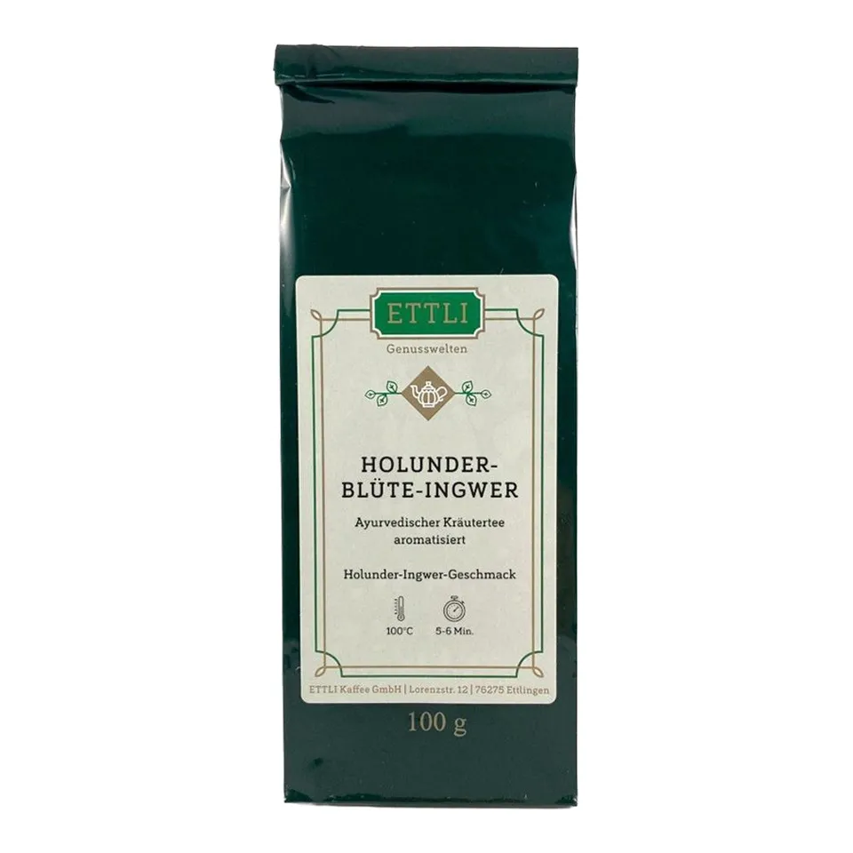 ETTLI Holunderblüte Ingwer Kräutertee 100 g würzig