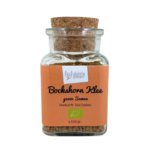 Mondo del Caffè Feinkost Bockshornkleesamen Bio Glasdose Kork