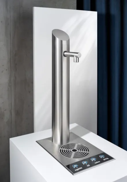 SCS Tec Columna Zapfsäule Edelstahl still spritzig