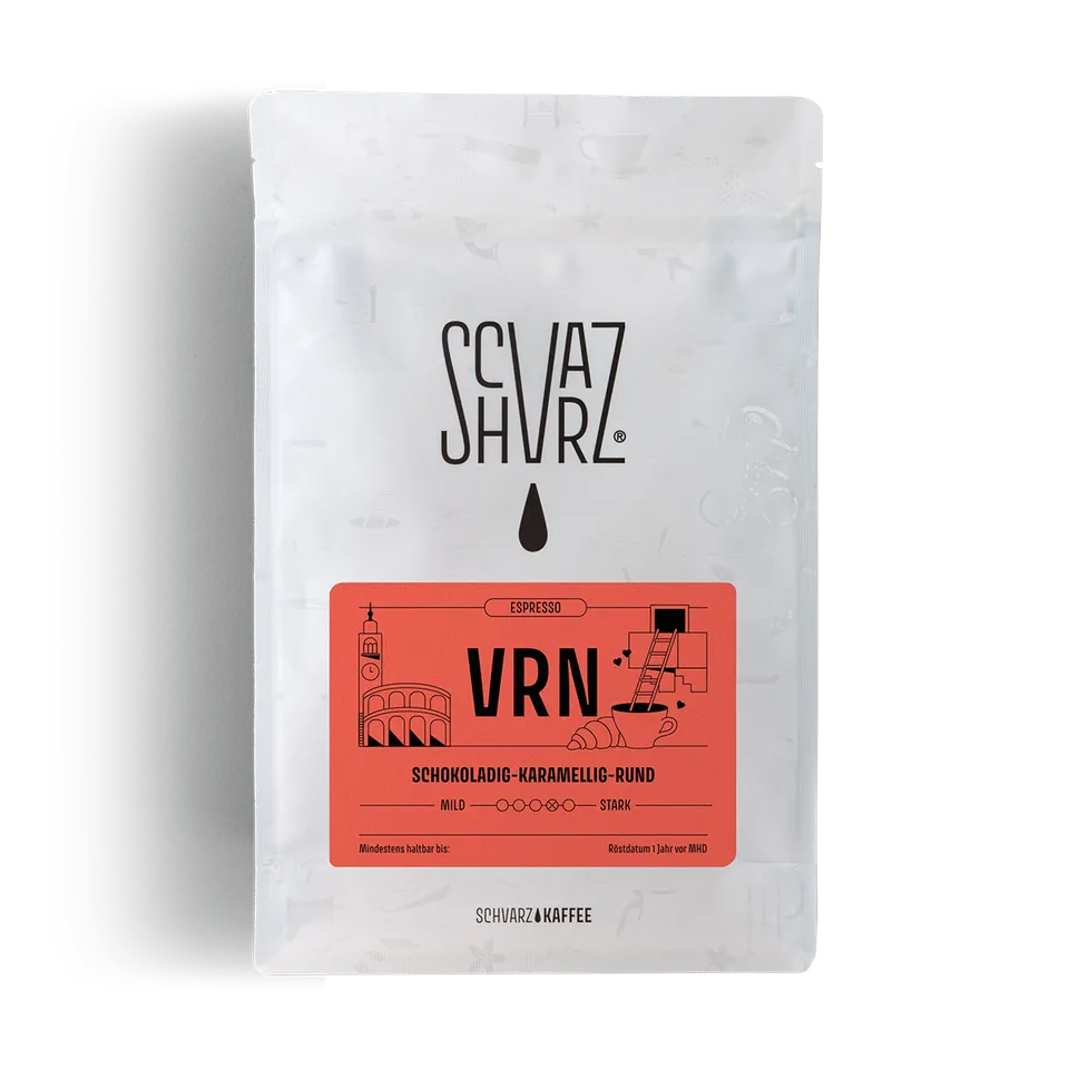 Schvarz VRN 80/20 Espresso ganze Bohnen 1 kg schokoladig