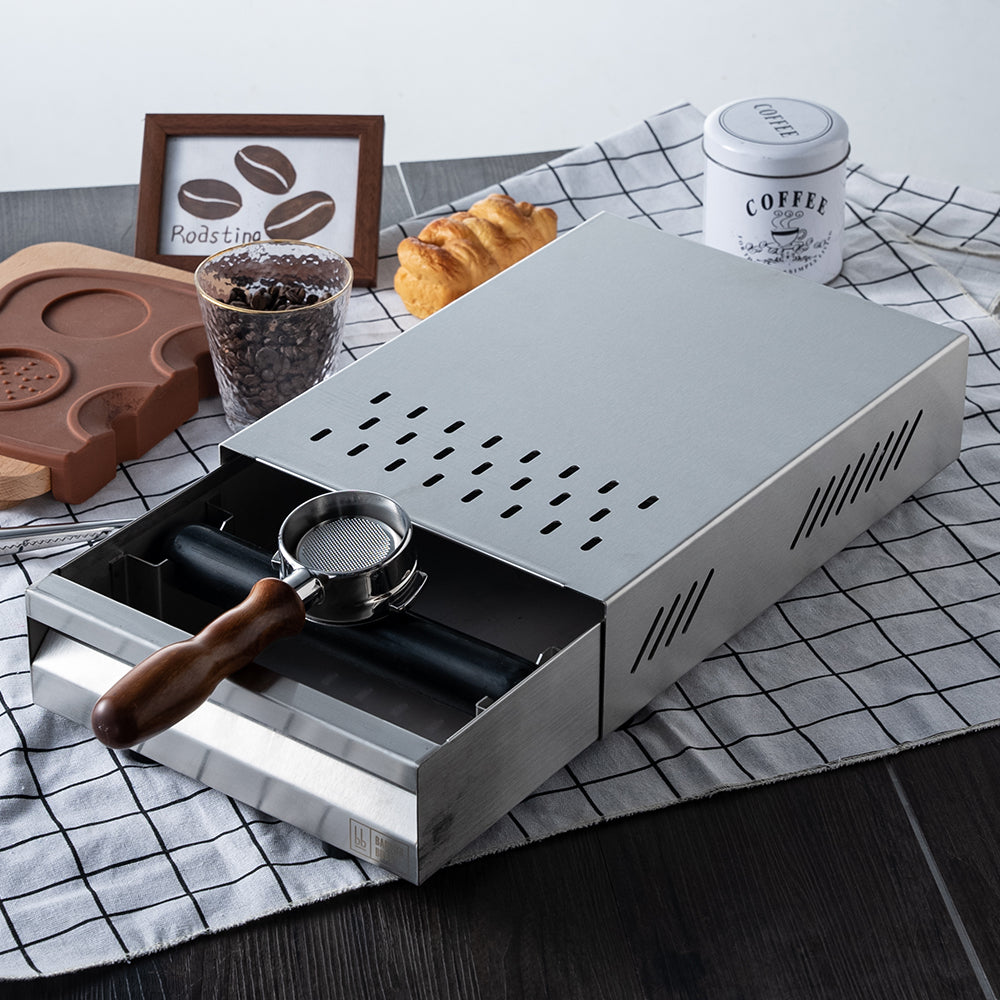 Barista Buddy Sudschublade Knockbox Edelstahl 35 cm