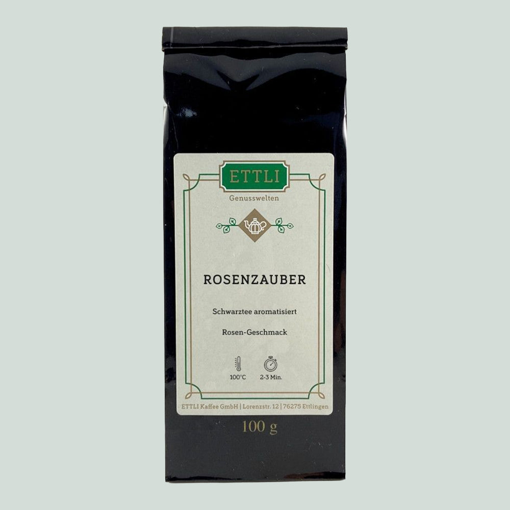 ETTLI Rosenzauber Schwarztee 100 g Rose