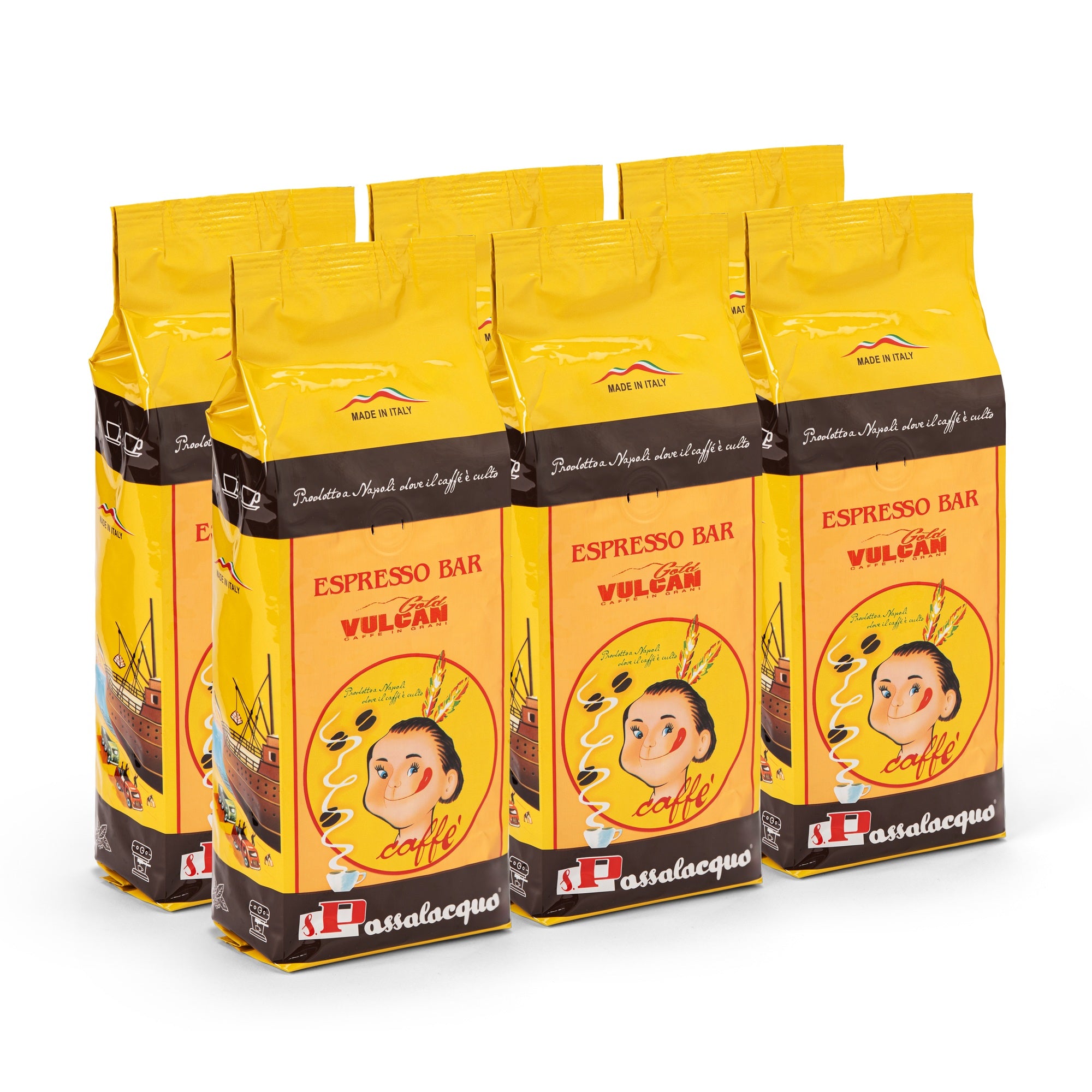 Passalacqua Gold Vulcan Kaffee ganze Bohnen 500g Haselnuss