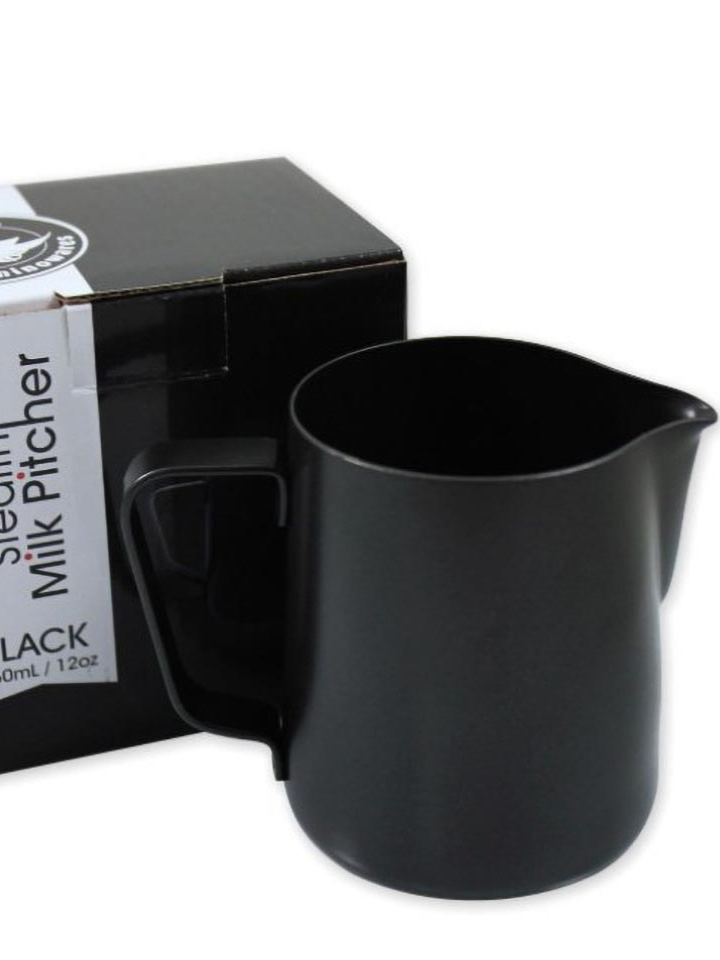 Caligo Rhino Stealth Milchkännchen schwarz 360ml Edelstahl