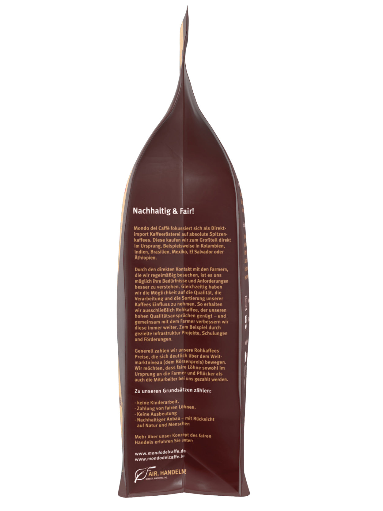 Mondo del Caffè Kolumbien Kaffee ganze Bohnen 1 kg Single Origin