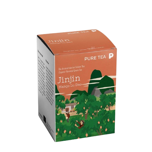 Jinjin Mango Lu Dao Grüner Tee Bio 15x3 g Mango-Aroma