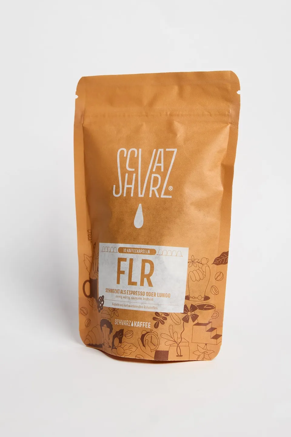 Schvarz FLR Espresso Lungo Kapseln 10 Stk schokoladig
