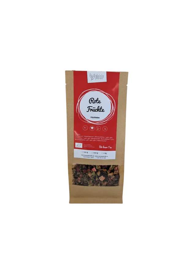 Plaisir Rote Früchte Bio Früchtetee lose 100g