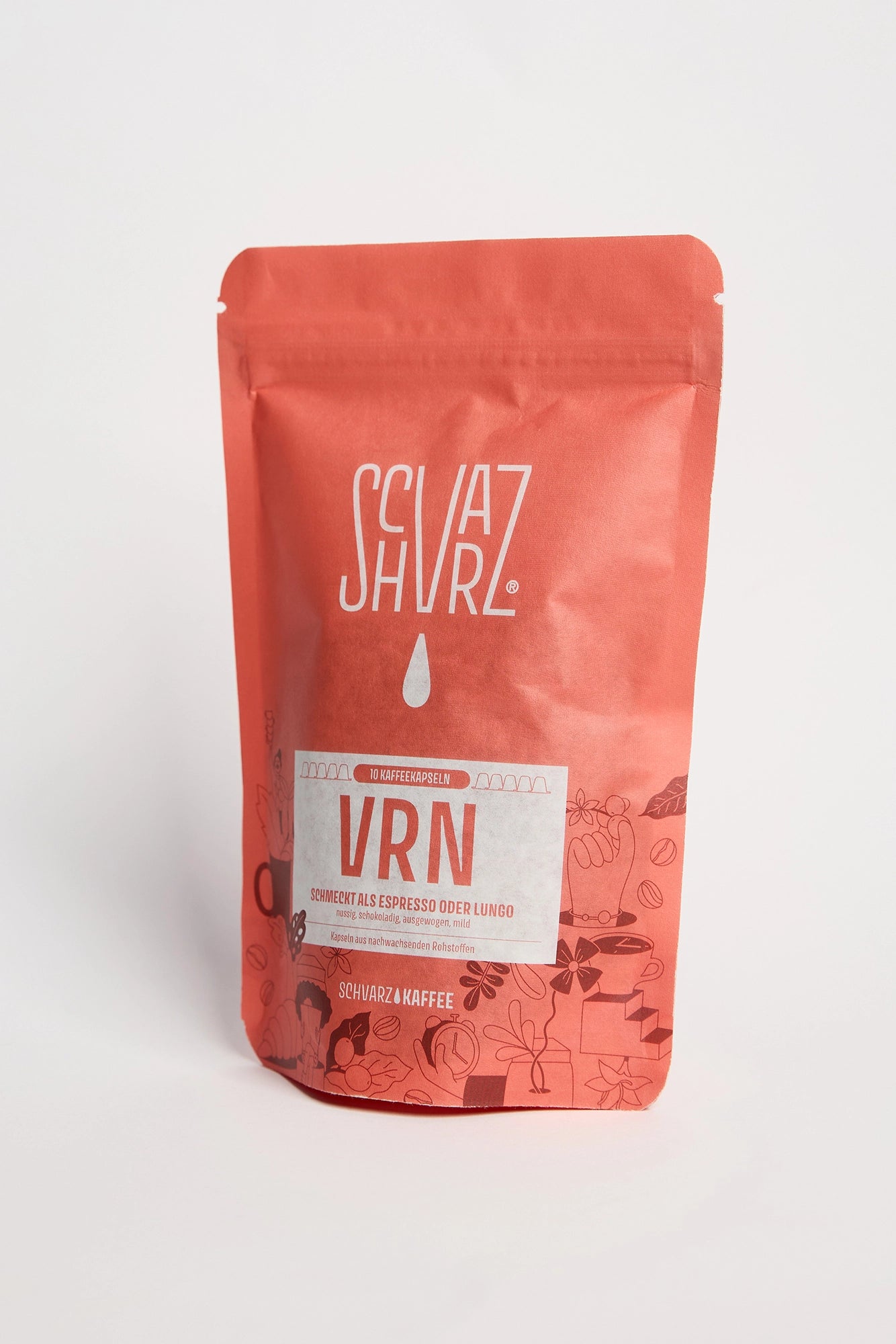 Schvarz VRN Espresso Lungo Kapseln 10 Kapseln schokoladig