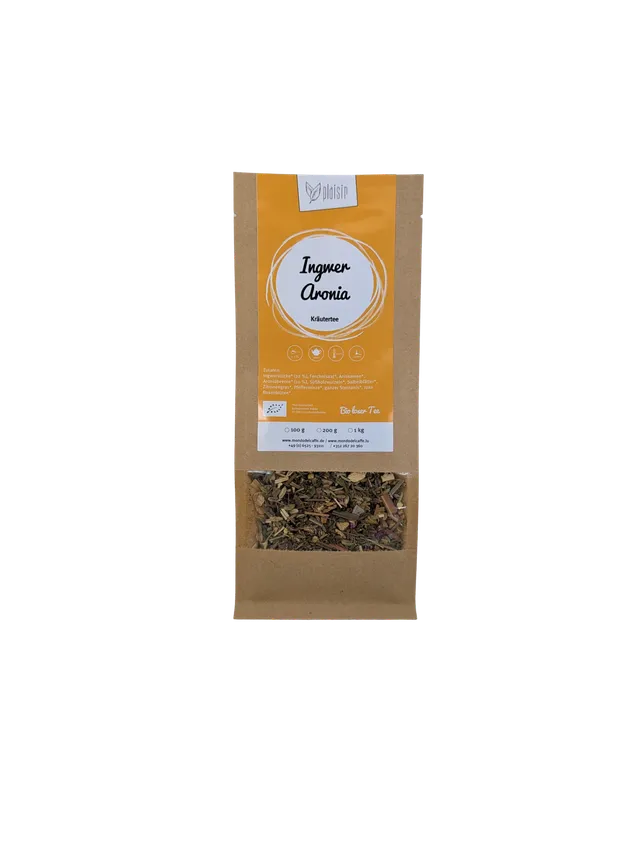Plaisir Ingwer Aronia Bio Tee lose 100g Ingwer Minze