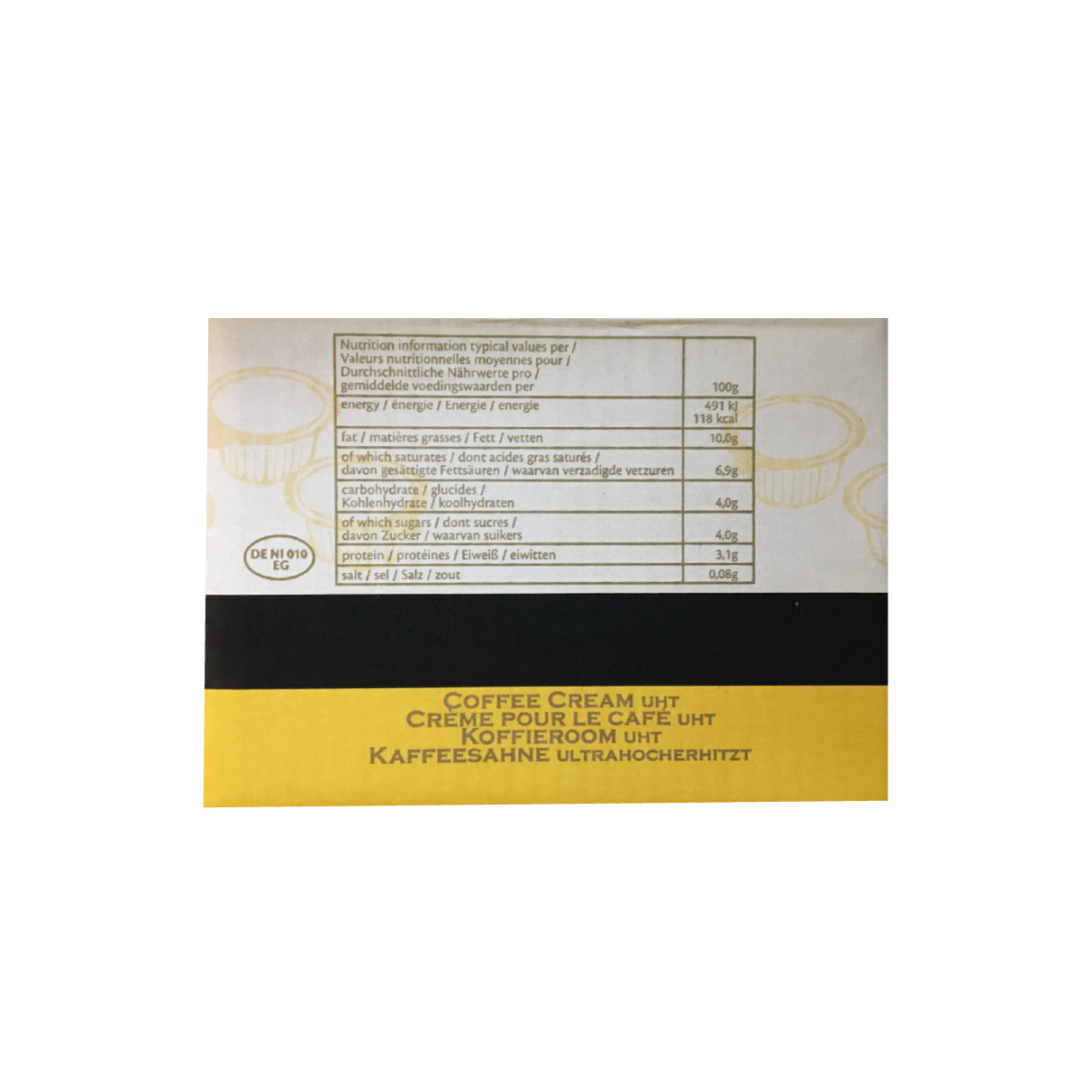 Eurocream Noir Kaffeesahne 240x 7,5 g Portionen