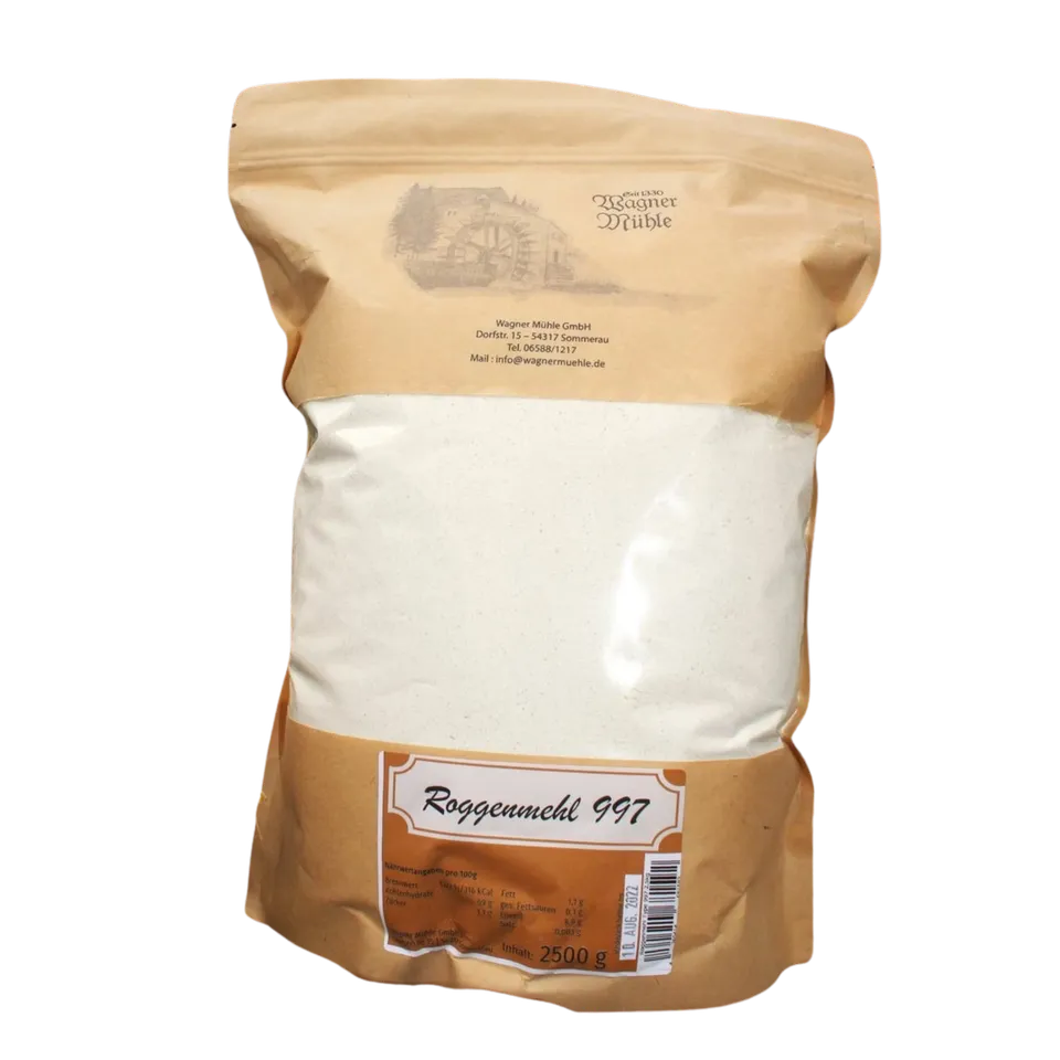 Mondo del Caffè Roggenmehl Type 997 Brotmehl 2,5kg Sauerteig