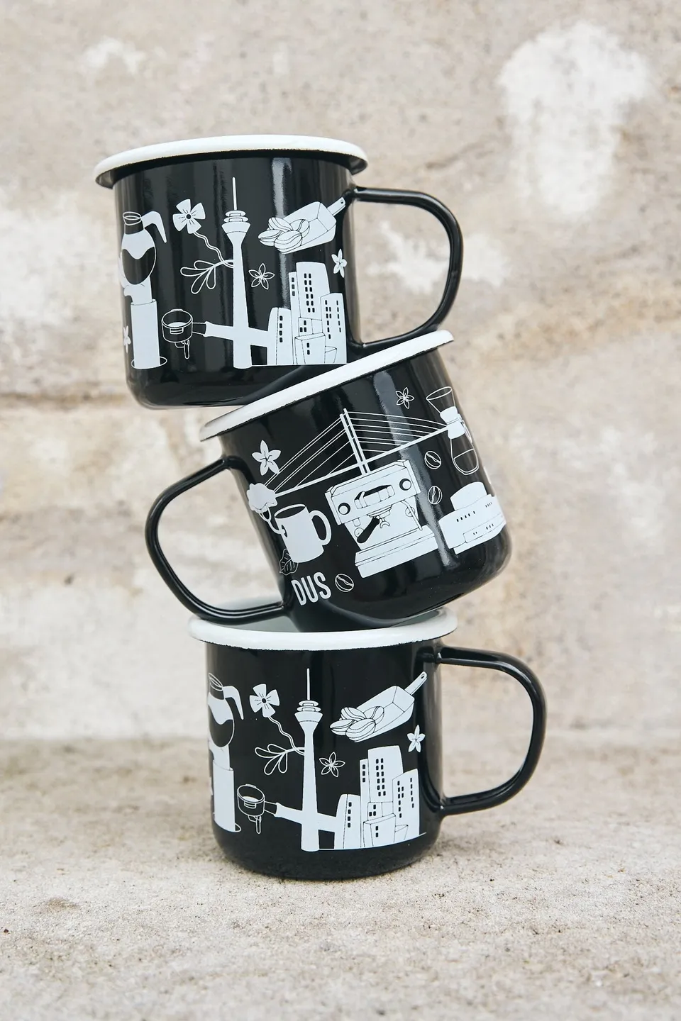 Schvarz Tassen & Gläser Camping Tasse Emaille Düsseldorf