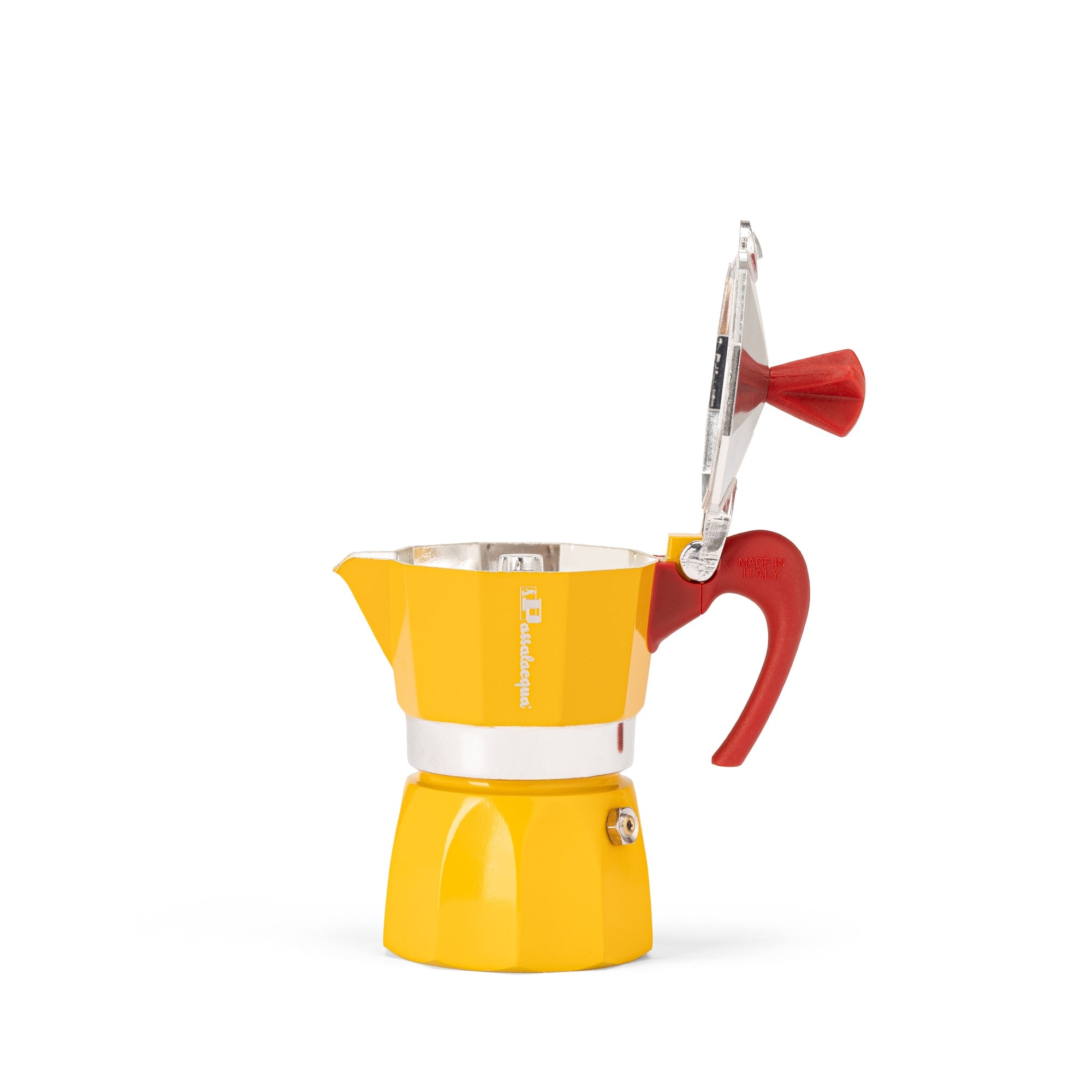 Passalacqua Moka Kanne 1-2 Tassen gelb Herd Espressokanne