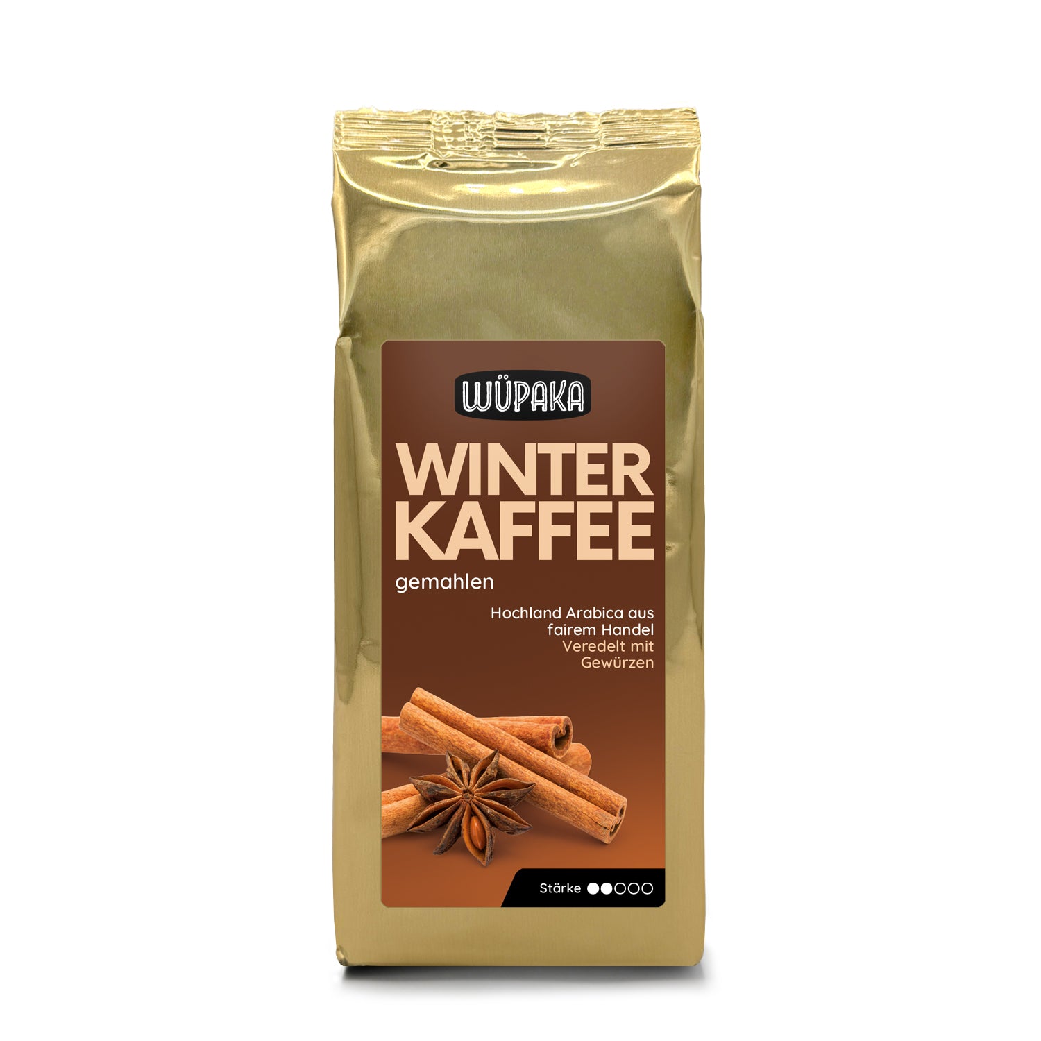 WÜPAKA Winterkaffee gemahlen 250g mild Gewürz