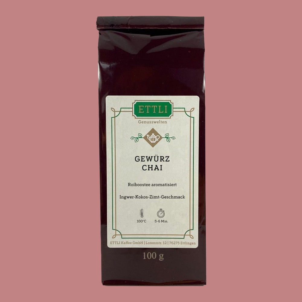 ETTLI Rooibos Tee Gewürz Chai Ingwer Zimt 100 g