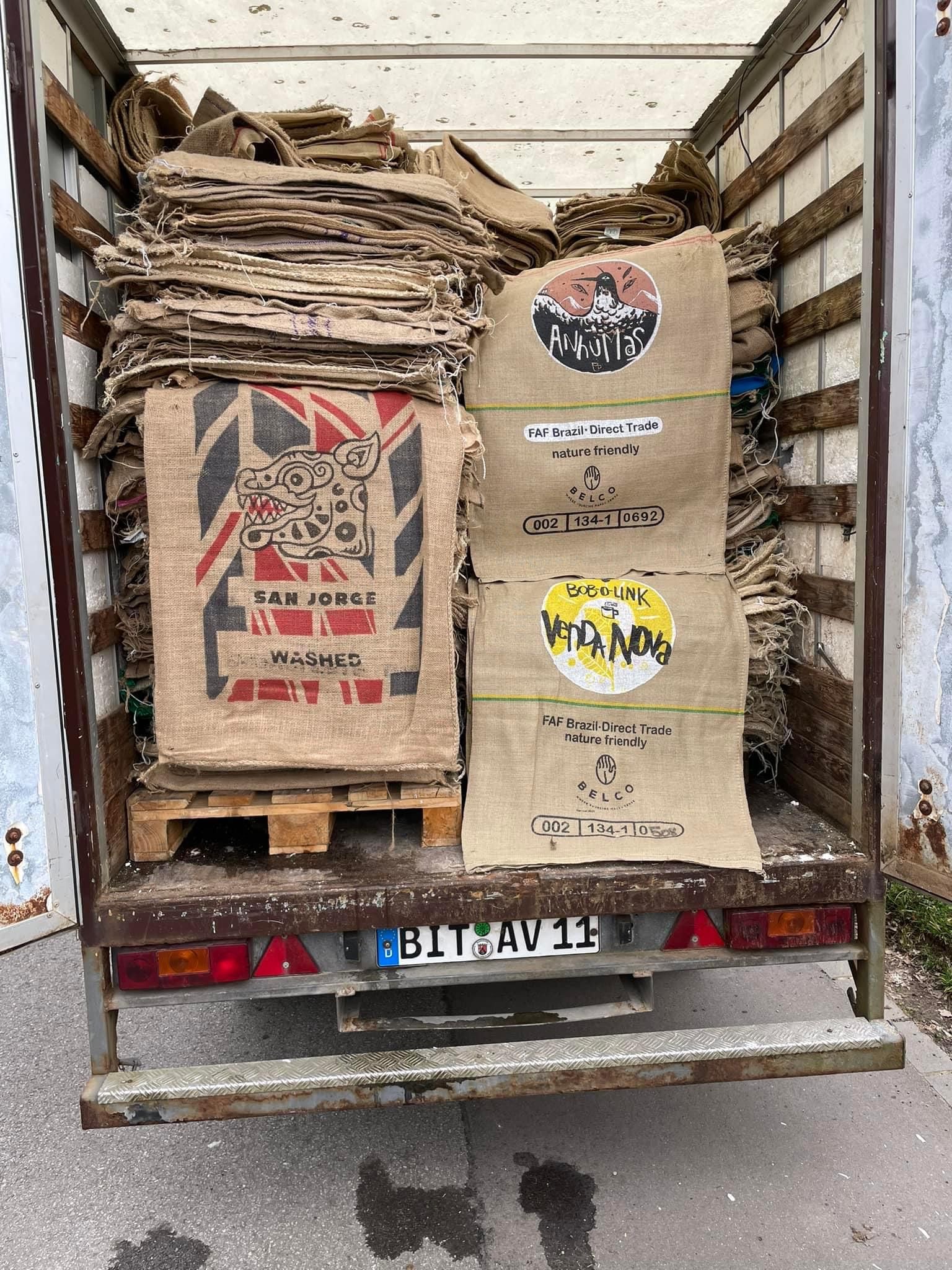 Mondo del Caffè Kaffeejutesack Jutesack mit Beschriftung