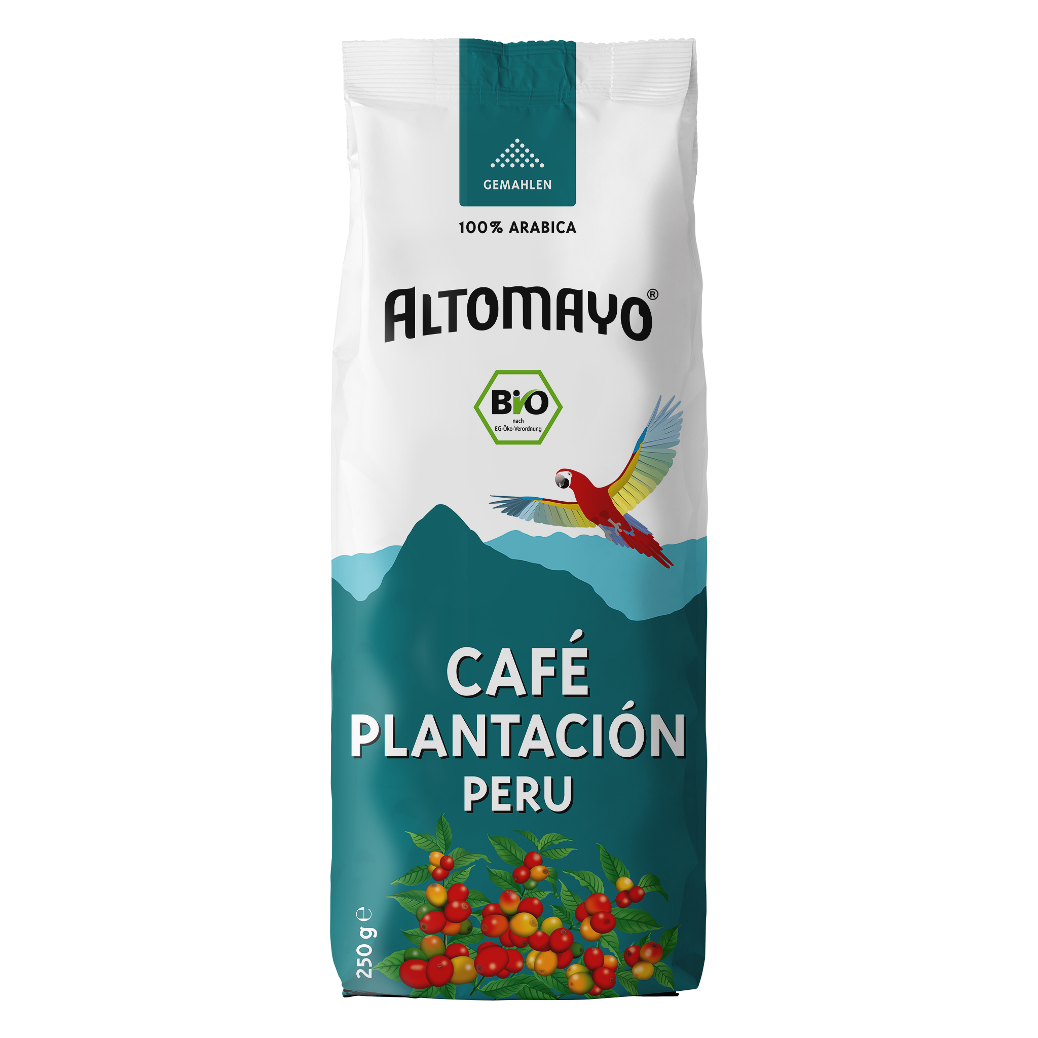 Altomayo Bio-Kaffee Plantación Peru Filterkaffee gemahlen 250 g