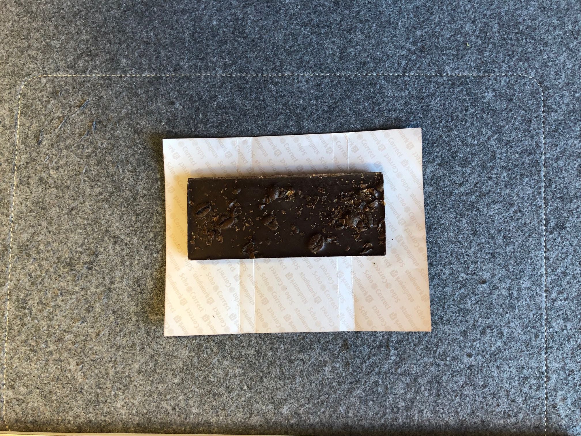 SchoCorrect Tafelschokolade Zartbitter 70% Kaffeebohnen