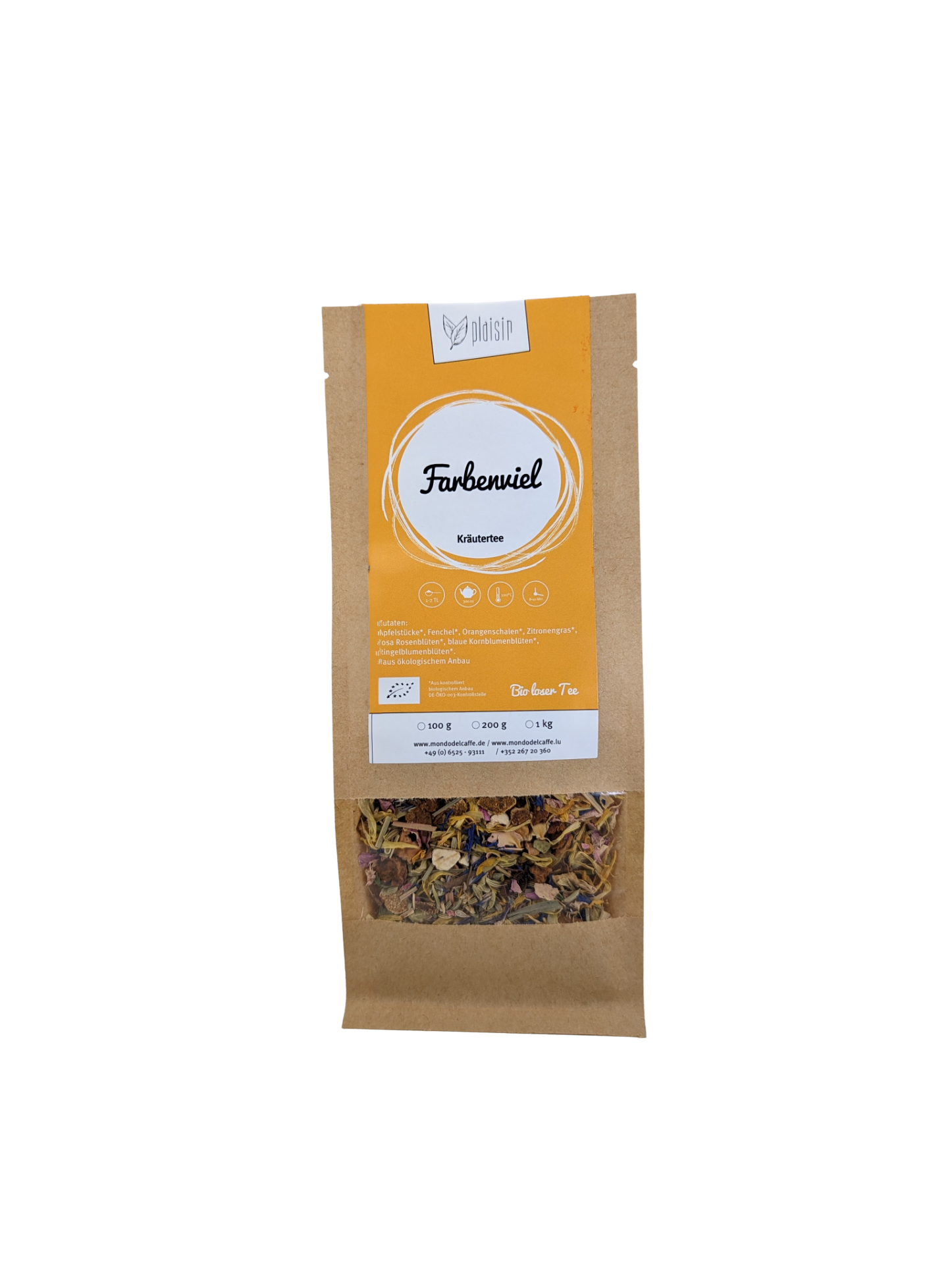 Plaisir Farbenvielfalt Bio Tee Apfel-Fenchel 100 g