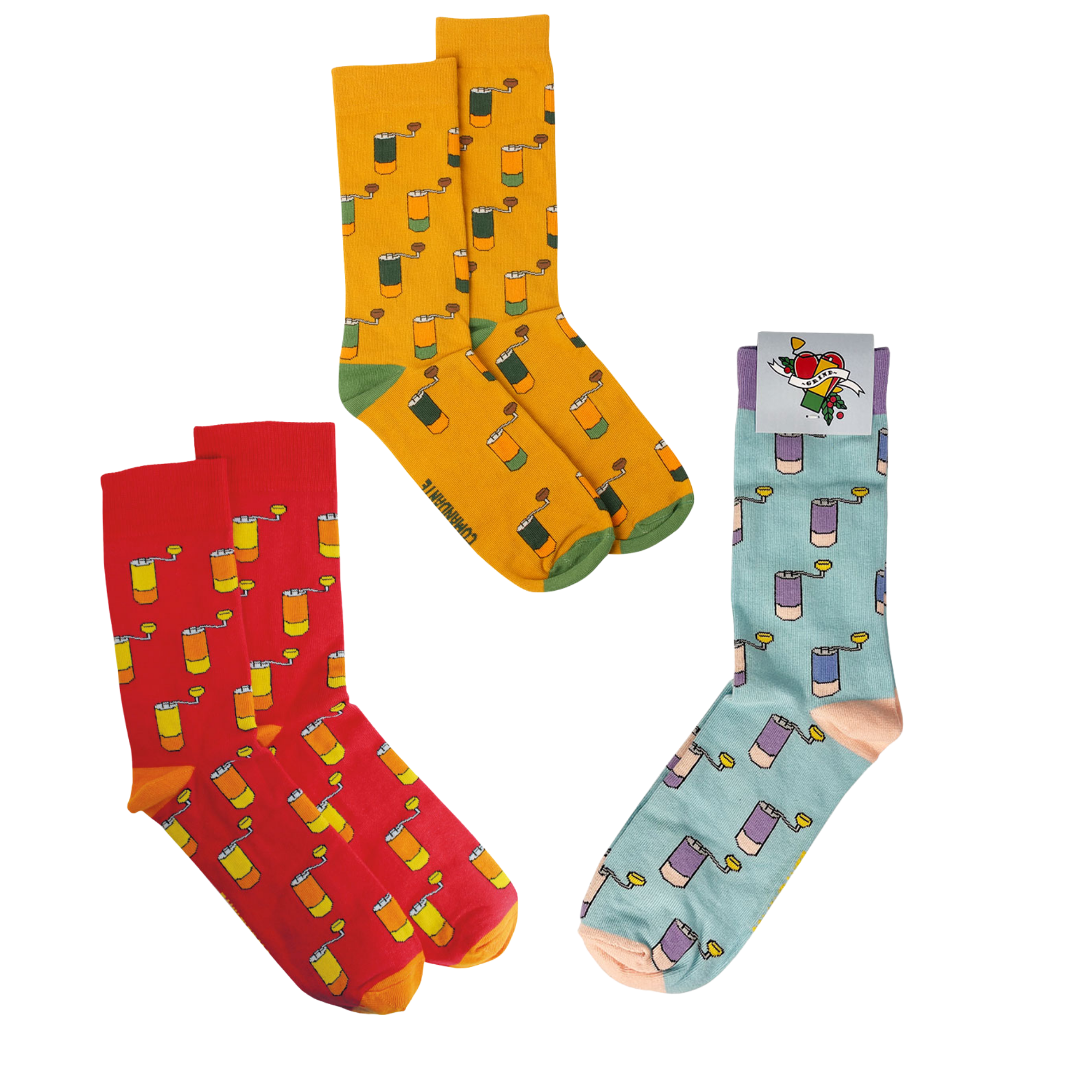 Comandante Kaffee Socken 42-46 Baumwolle Pastel