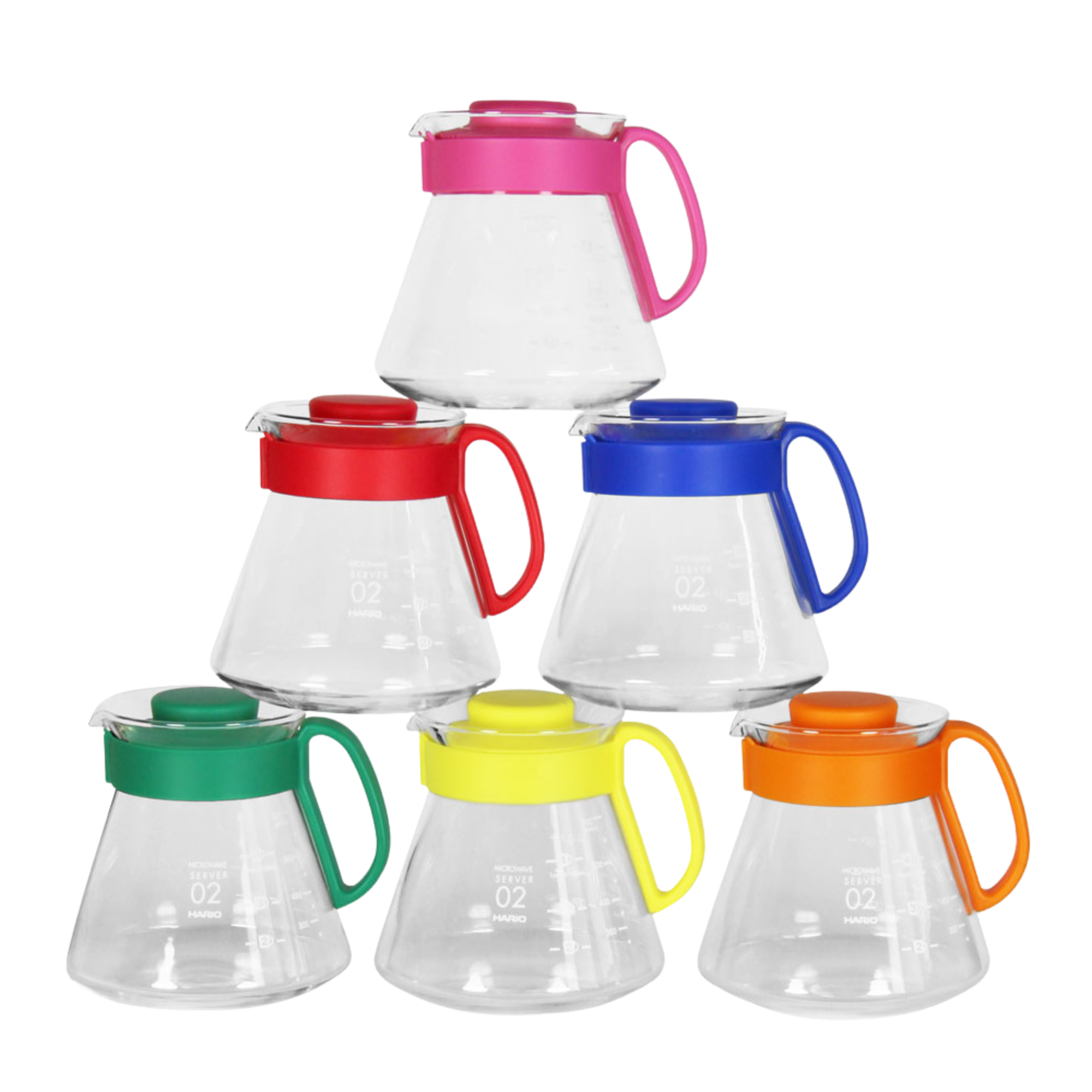 Hario V60 Range Server Glaskanne 600 ml 6 Farben Japan