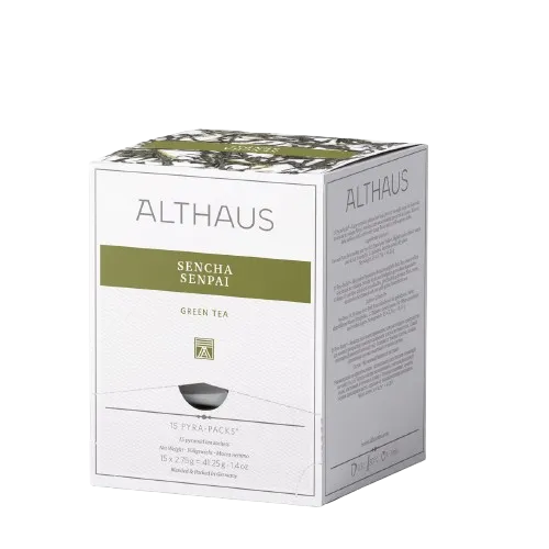Althaus Sencha Senpai grüner Tee 15 Pyra Pack