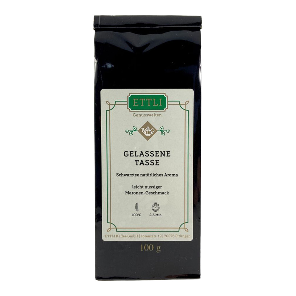 ETTLI Schwarztee Gelassene Tasse 100 g Marone Honeybush