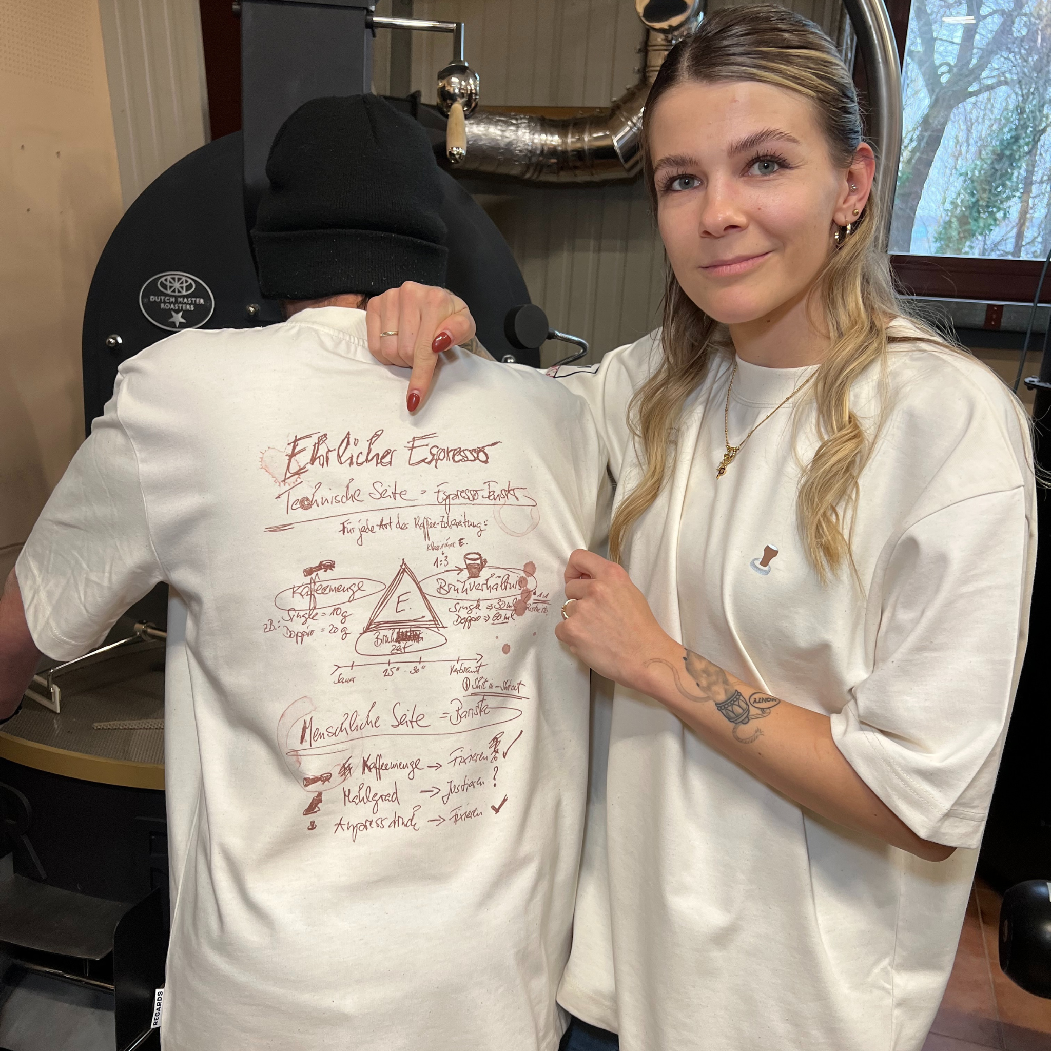 Barista Buddy Regards Oversize T-Shirt Bio-Baumwolle L