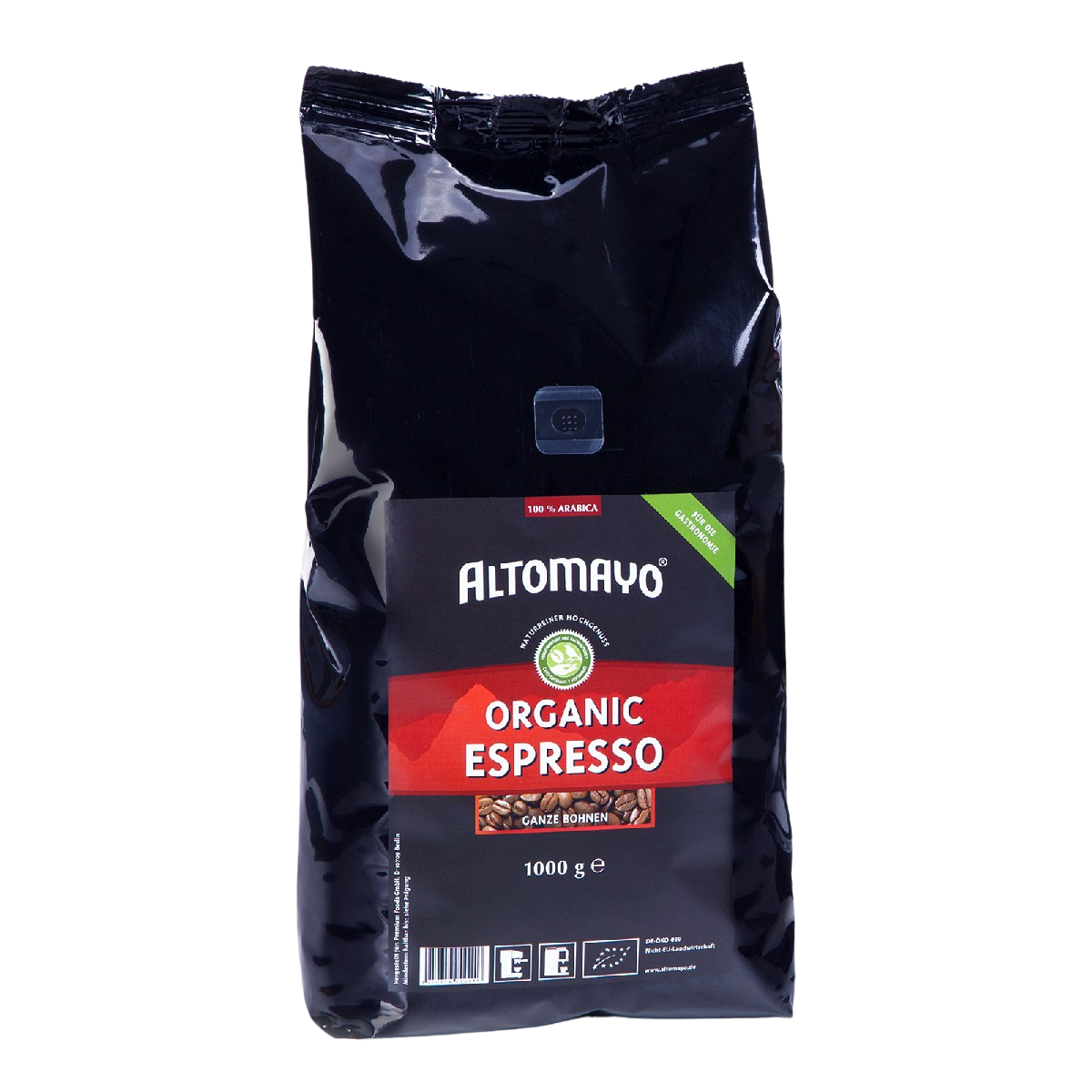 Altomayo Bio Organic Espresso Gastronomie Bohnen 1000g Peru