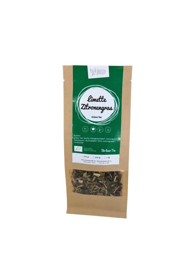 Plaisir Limette Zitronengras Bio Tee loser Sencha 100g