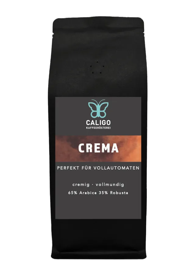 Caligo Crema Vollautomaten Kaffee 250g 65% Arabica Bohne