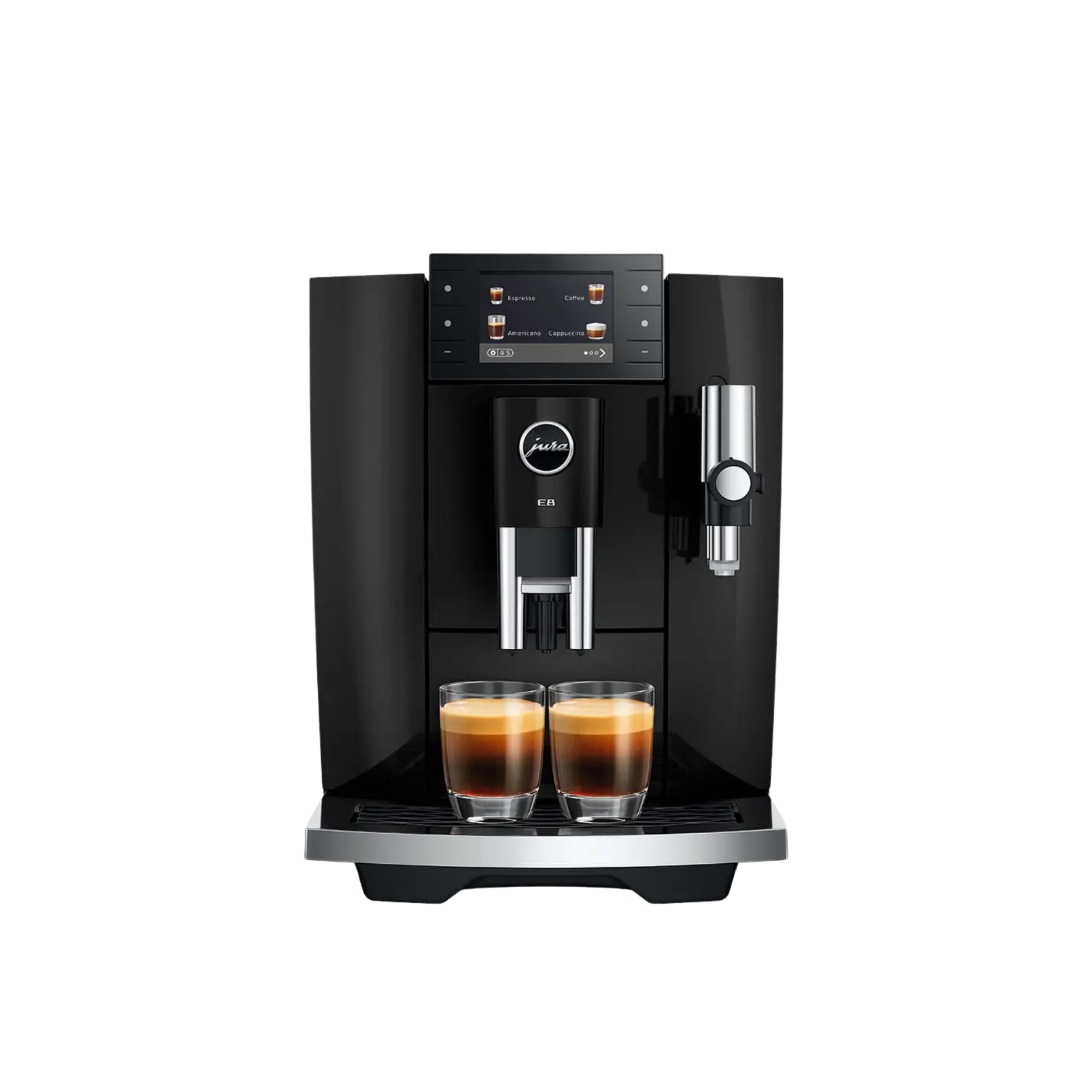 Jura E8 Kaffeevollautomat Midnight Silver 27 Spezialitäten