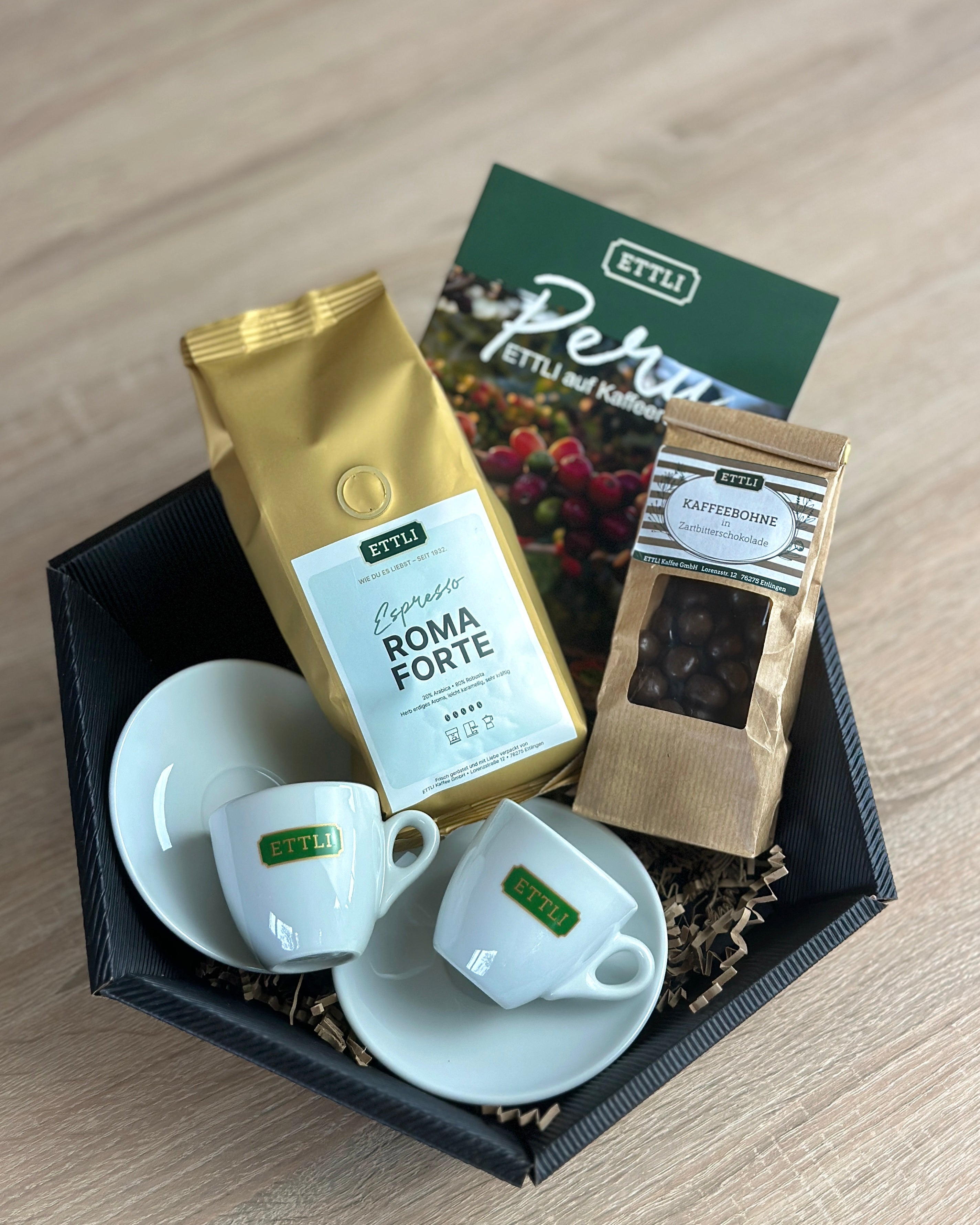 ETTLI Espresso Geschenkset Espressopause Roma Forte Set
