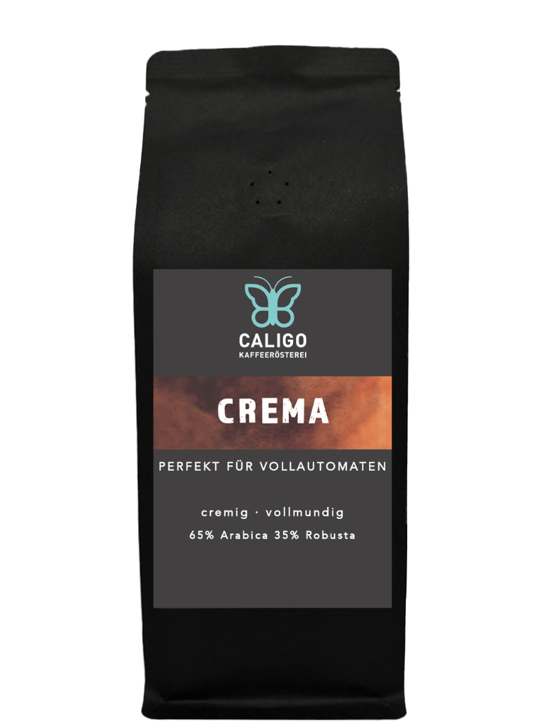 Caligo Crema Vollautomaten Kaffee 250g 65% Arabica Bohne