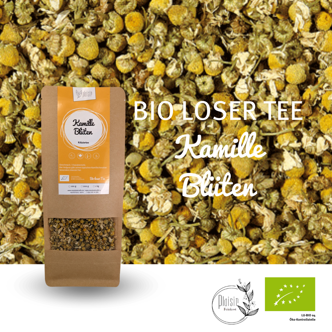 Plaisir Kamille Blüten Bio Tee lose 100 g koffeinfrei