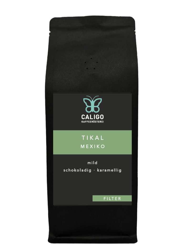 Caligo Tikal Mexiko Filterkaffee 250g Bohne nussig