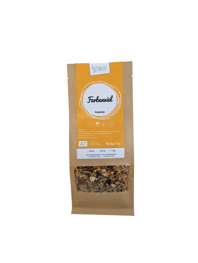 Plaisir Farbenvielfalt Bio Tee Apfel-Fenchel 100 g