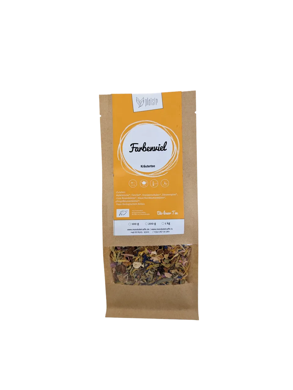 Plaisir Farbenvielfalt Bio Tee Apfel-Fenchel 100 g