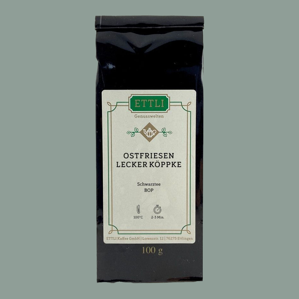 ETTLI Ostfriesen Spezial Lecker Köppcke Schwarztee 100 g