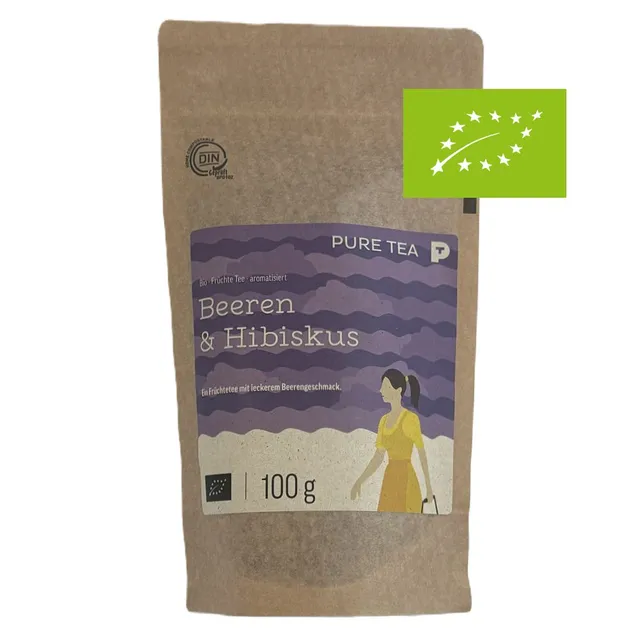 ETTLI Früchtetee Bio Beeren Hibiskus 100 g fruchtig