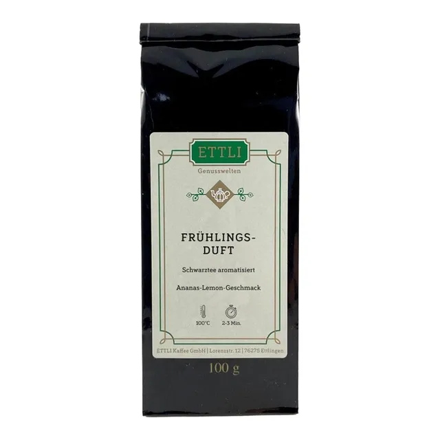 ETTLI Schwarztee Frühlingsduft 100 g Ananas Lemon