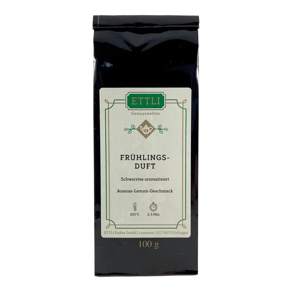 ETTLI Schwarztee Frühlingsduft 100 g Ananas Lemon