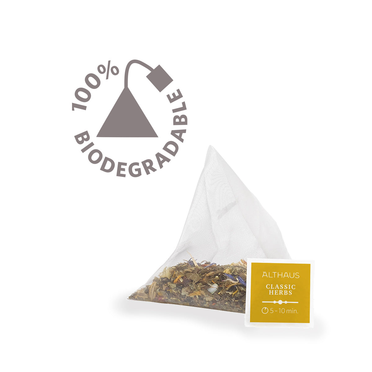 Althaus Classic Herbs Kräutertee 15 Pyra Packs Pfefferminze