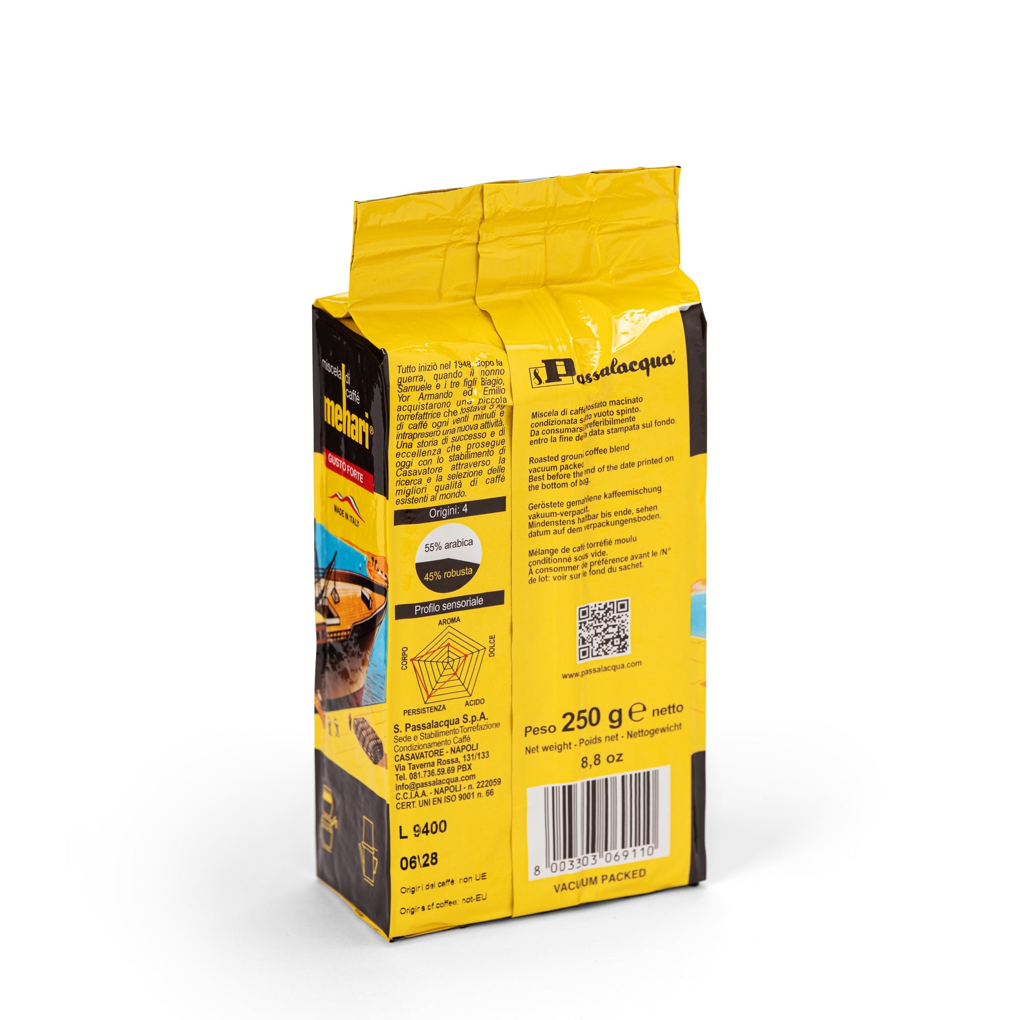 Passalacqua Mehari Espressopulver 250g gemahlen stark