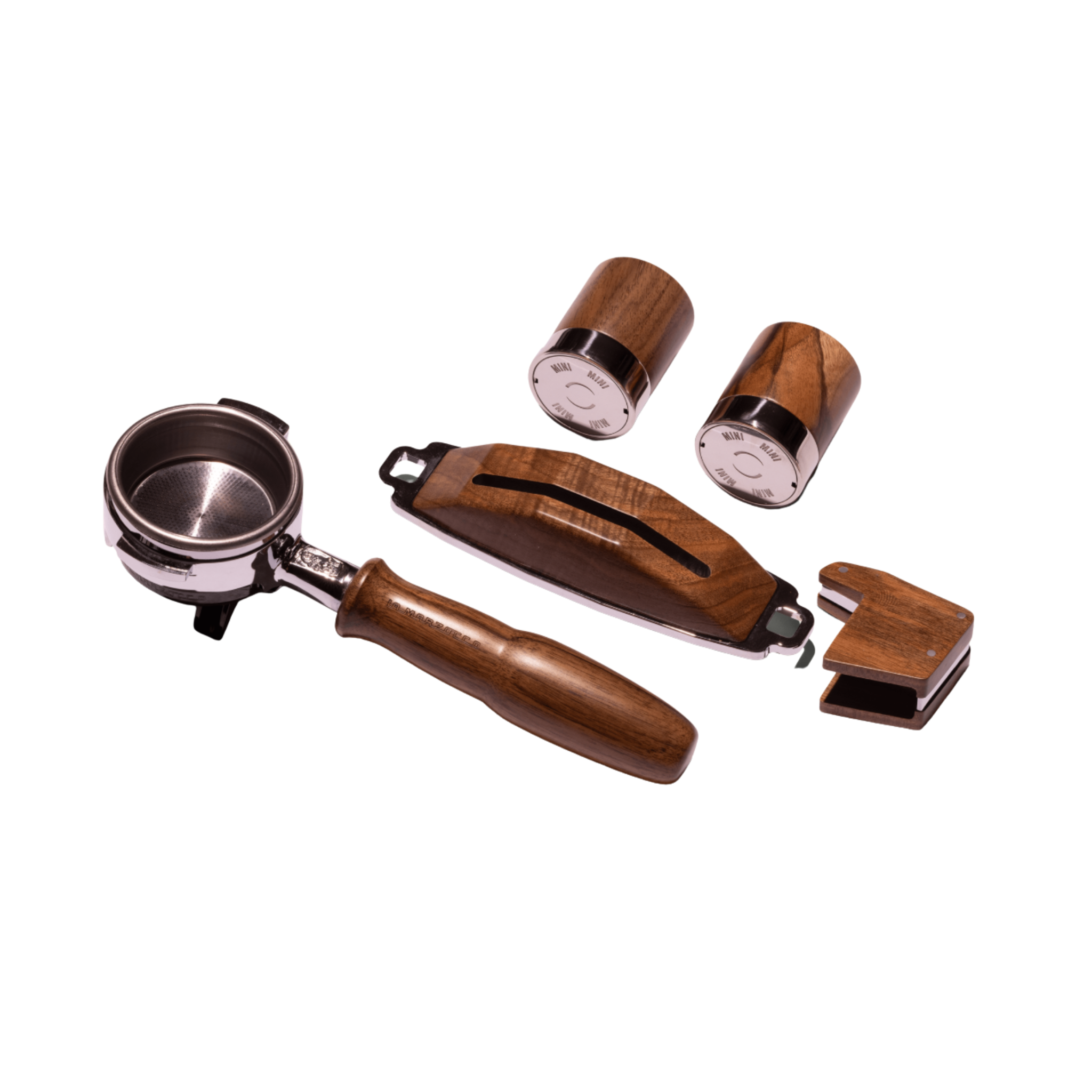 Mondo del Caffè La Marzocco Linea Mini Umbauset Walnuss