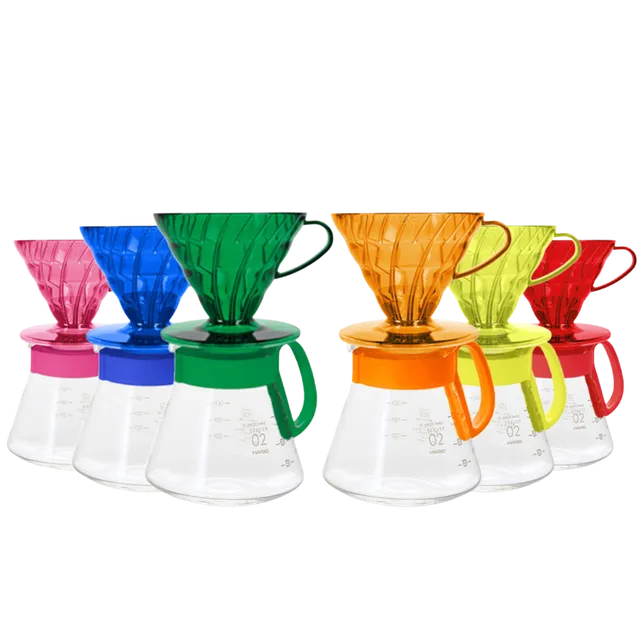 Hario V60 Colour Bundle Dripper 02 + Server 600 ml 40 Filter