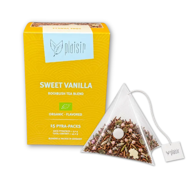 Plaisir Bio Süße Vanille Tee 15 Pyra Beutel
